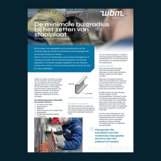 pictogram minimale buigradius